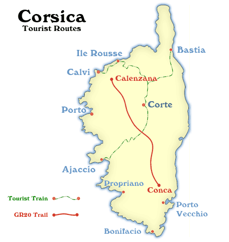 コルシカ島の観光情報 旅行の情報と情報