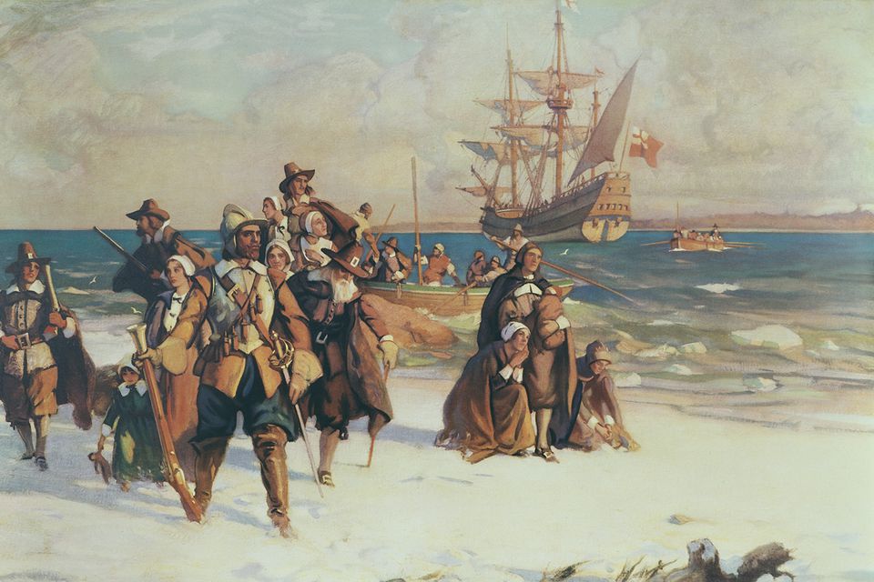 การลงจอด Mayflower Plymouth