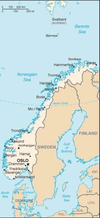 Skandinavian kartat