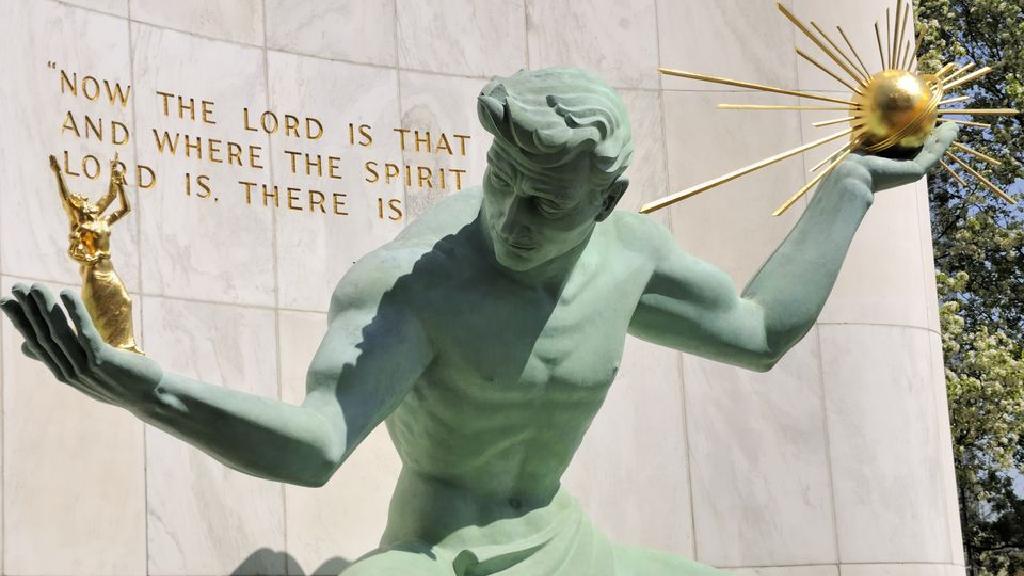 デトロイトの彫像の精神はジョリーグリーンジャイアント