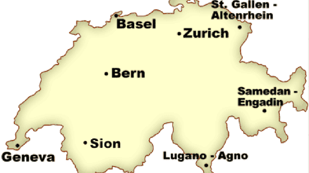 スイス空港の地図 スイスの旅行情報