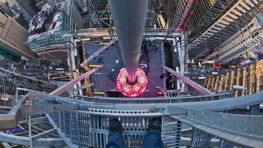 タイムズスクエアの大晦日のボールドロップ タイムズスクエアの大晦日のボールドロップ